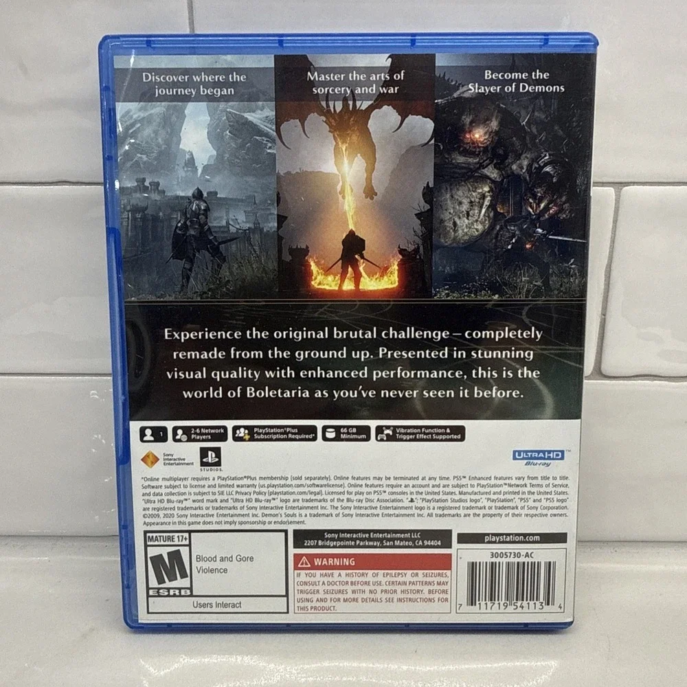 Demon's Souls Bluepoint Sony Playstation 5 PS5 LN Excellent Condition Fast Ship!